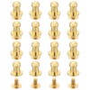 sourcing map 16Pcs Ball Head Stud Screw Back 5mm Round