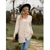 Witsmile Womens Long Sleeve Open Front Cardigans Button Down Knit