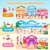JoyCat Reusable Dress Up Sticker Books, 3-Pack, City Seaside Dreams