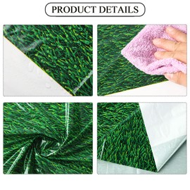 Remagr 3 Pieces Plastic Golf Table Cloth Grass Table Runner Football Sports Table Cover Disposable Table Cover for Baby Shower Birthday Tabletop 54 x 108 Inch