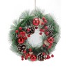 Christmas Wreath Hand Made Simulation Pine Cone Wreath Christmas Gift