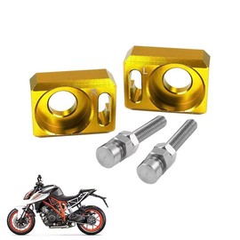 LINGQI RACING Dirt Bike Rear Axle Block,CNC Chain Tensioner Adjuster for Surron Su-ron Light Bee Talaria Sting MX3 MX4 XXX X3 KT 200 DUKE 65 SX 690 ENDURO 690 SMC R 1291 Super Adventure R