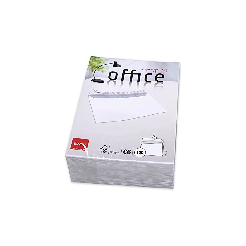 Elco C6"Cellozip Office" Envelope - White (Pack of 100)