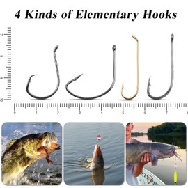 Fishing Bobbers Tackle Kit, 63pcs Basic Bobbers and Hooks Assortment with Bobber Stoppers Circle Octopus Hooks Sinkers Starter Kit for Freshwater Saltwater Bass Trout Panfish