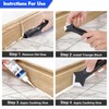 Silicone Caulking Tool Kit 3 in 1, Glass Glue Angle