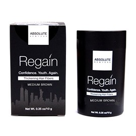 Regain Hair Fibers by Absolute 0.35oz/10g (Medium-Brown)