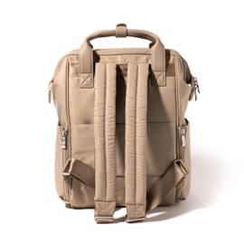 Baggallini Chelsea Laptop Backpack, Taupe Twill