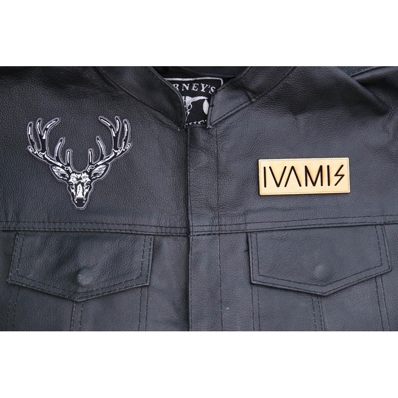 White Deer Head Patch (P7558)