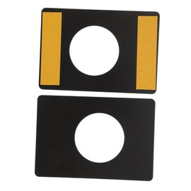 ORFOFE 2pcs Stainless Steel Door Plate Repair Kit Ball Fixing Filler Plate Brushed Surface for Deadbolt