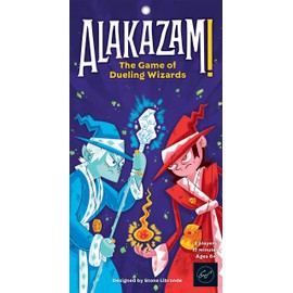 Chronicle Books Alakazam! The Game of Dueling Wizards Fast-Paced and Magical Card Game for Two Players Great for Ages 6+ - Includes Two Fully Contained Game Cards Travel-Ready Game Cards
