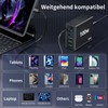 FINIBO FINIBO USB C Ladeger?t Mehrfach: 100W 6-Port Schnellladeger?t mit