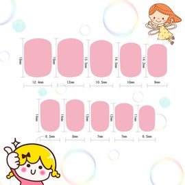 24 Pcs Animal Library Kids Nails Pre-glue Short Square Girls Fingernails Elephant Lion Sheep Bear Pattern Fake Nails Tips Girls Kids Nail Art Decoration