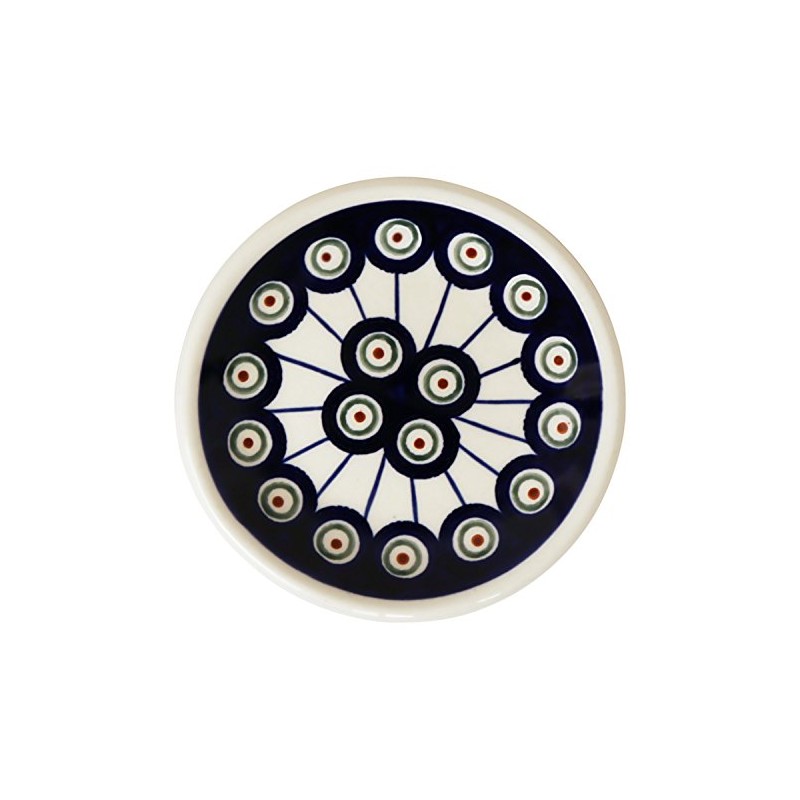 Small Original Bunzlauer Ceramic Plate (Saucer) Diameter 11.6 cm Decor