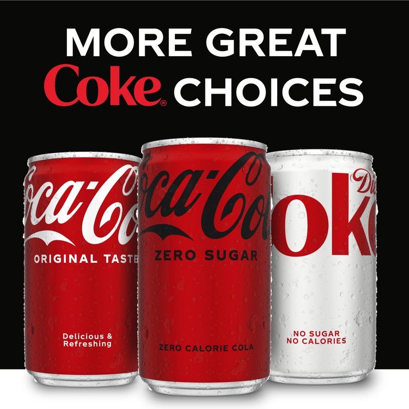 Coca-Cola Coke Zero Sugar Diet Soda, 10 Pack