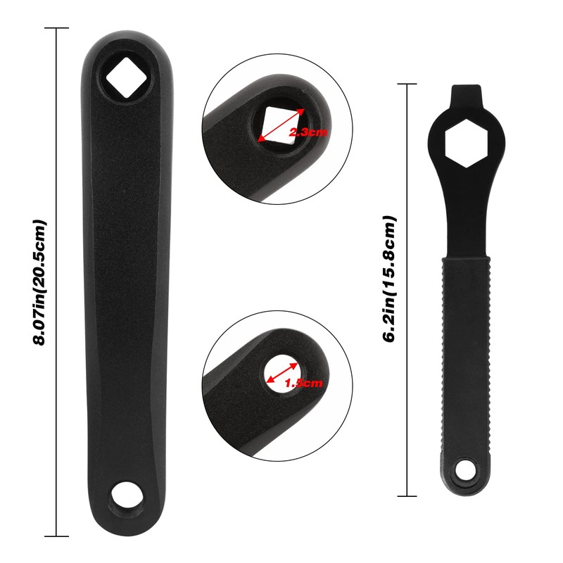 Oumers Bike Crank Puller Tools Set, Bike Crank Arm Remover
