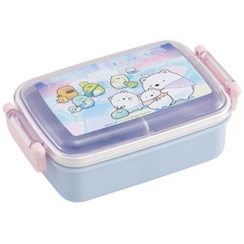 Skater RBF3ANAG Children's Lunch Box, 16.9 fl oz (450 ml), Fluffy, Dome-shaped, Antibacterial, Kids Lunch, Made in Japan, Shirokuma Furusato, Girls