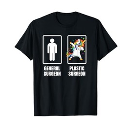 Dabbing Unicorn Plastic Surgeon Surgery Doctor Physician T-Shirt