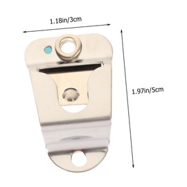 Sosoport 2Sets Cb Hanger Mounts Durable Metal Mic Holders for Radios Easy Install Clip for Models Compact Reliable Design for Car Home Office