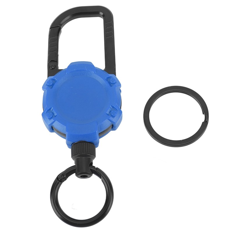 Magnetic Retractable Keychain Stainless Steel Wire Easy Pull Buckle Carabiner