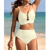 SOUYAGA Womens Bikini 2 Piece Tummy Control Swimsuits Set 2025