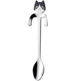 Takakuwa Metal Coffee Spoon, Cat, Stainless Steel, Hachibari Cat 405091