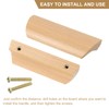 sourcing map 12Pcs Wood Drawer Pulls Handles, 64mm/2.52" Hole Spacing