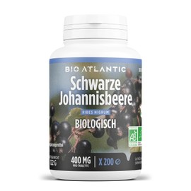 Organic Blackcurrant 1200 mg per Day - Blackcurrant - 200 Tablets | Premium Natural Product & Pure Vegetable