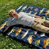 Fishing Blanket Gift for Men Boys Soft Flannel Fish Throw