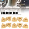 10Pcs CNC Lathe Turning Insert Indexable Solid Carbide Blade Cutting