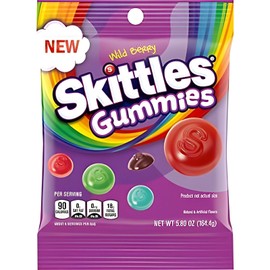 Skittles Wild Berry Gummy Candy, 5.8 oz Bag
