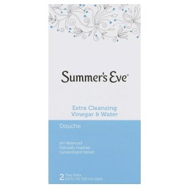 Summer's Eve Feminine Douche 2 Count pH Balanced Gynecologist Tested Cleanser