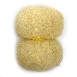 Tight Afro Kinky Human Hair for Dreadlocks,Ideal for Making Locs,Repair Extensions,Twist or Braids 2 Bundles/Package Light Blonde #613 14inch