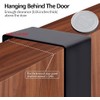 LFSEMINI 2 Pack Over Door Hook Hanger, Black/White, Long/Short, Heavy-Duty
