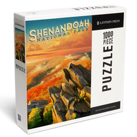 Lantern Press 1000 Piece Jigsaw Puzzle, Shenandoah National Park, Virginia, Oil Painting