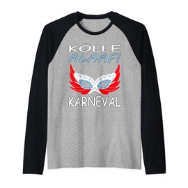 Carnival in Cologne T-Shirt Cologne Alaaf Cologne Cathedral Gift Idea Raglan Baseball Tee