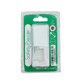 Safety Piercer, Birthstone, Sterilized, Long Type, Piercing, 16 Gauge, July: RUBY
