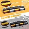 HLAUTO 6Z4J Emergency Dash Strobe Lights: 2x16.8 inch Amber White
