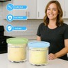4 Pack Ice Cream Containers with Lids for Ninja Ice