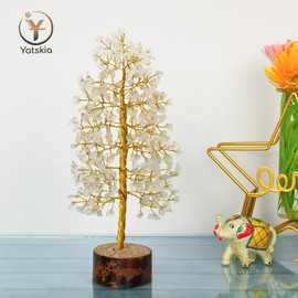 Quartz Crystals - Crystal Tree - Clear Quartz Crystal Tree of Life - Spiritual Gifts - Stones and Crystals - Home Office Decor - Meditation Accessories - Crystal Gifts - Crystal Décor(10 Inch Approx.)