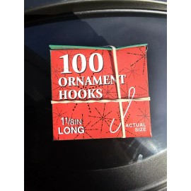 Kurt Adler 3 Boxes Of 100 Ornament Hooks- By Kurt Adler #J7786 1 1/8" long NEW In Box!