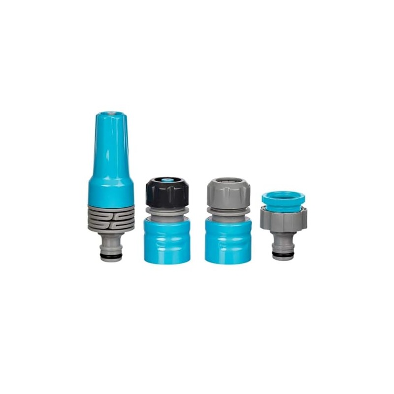 Flopro 70300561 Garden Hose Connectors Starter Set, Blue, 9.5 x