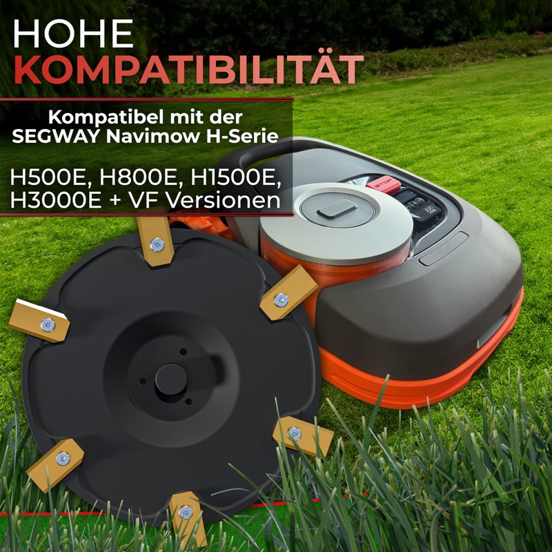 6 Blade Discs Compatible with Segway Navimow H-Series H500E, H800E,
