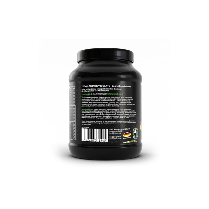 ZEC+ Clear Whey Isolate (450 g, Sour Gummy)