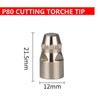 P-80 Plasma Cutter Torch Consumables, 1.3mm Cutting Torch Nozzle Tips
