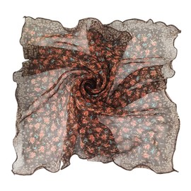 FAIRYGATE Hair Scarf Floral Scarf Chiffon Scarves for Women UK Silk Scarfs Ladies Hair Wrap Bandana Square Head Neckerchief Headscarf 45008