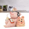 Pig Statue Mini Funny Casual Musical Resin Pig Art Figurine