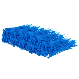 Gocableties Small Blue Cable Ties, 100mm x 2.5mm, Bulk Pack of 10,000, 4” Premium Nylon Zip Ties, Plastic Tie Wraps, Secure Self-Locking Mechanism, for Home, Garden, Office and DIY