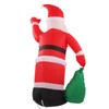 Inflatable Santa Decoration Built in LED Light Waterproof Inflatable Bag