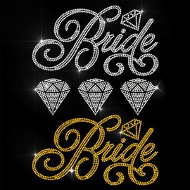 ANATTASOUL Iron On Rhinestone Transfer Sticker Crystal Iron-On Sticker Bridal Diamond Hotfix Bling Rhinestone Patch For Clothing Hat Carry Bag DIY Crafts Gifts Festival