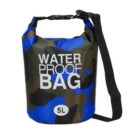 YELARXI Waterproof Dry Bag, 5L Fit for Women Men Water Proof Bags Lightweight Dry Storage Floating Backpack with Whistle for Travel Boating Kayaking (Dark Blue Camouflage)